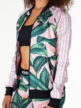 Adidas X Farm Rio Tropical Palm Leaf Jacket XS